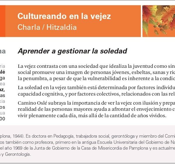 Ciclo «Cultureando en la vejez»