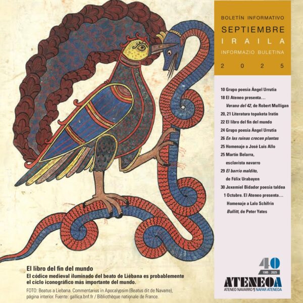 Ateneo Navarro / Nafar Ateneoa: programación cultural de septiembre